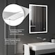 image 7 of HOMCOM Bathroom Mirror with LED Lights, Illuminated Makeup Mirror with 3 Colours, Defogging Film and Memory Function, Hardwired