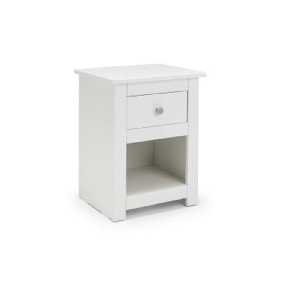 image 1 of Traditional Surf White Bedside Drawer - 1 Drawer