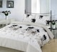 image 1 of Bethany Floral Duvet Cover Set - Super King - Black