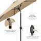 image 6 of Yaheetech 269 cm Patio Umbrella with Push Button Tilt and Crank-Tan