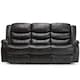 image 4 of Seattle 3 Seater Electric High Back Bonded Leather Recliner Sofa (Brown)
