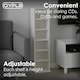 image 10 of 6 Tier White Wooden CD DVD Game Book Shelf Storage Tower Rack - Fits 102 CDs