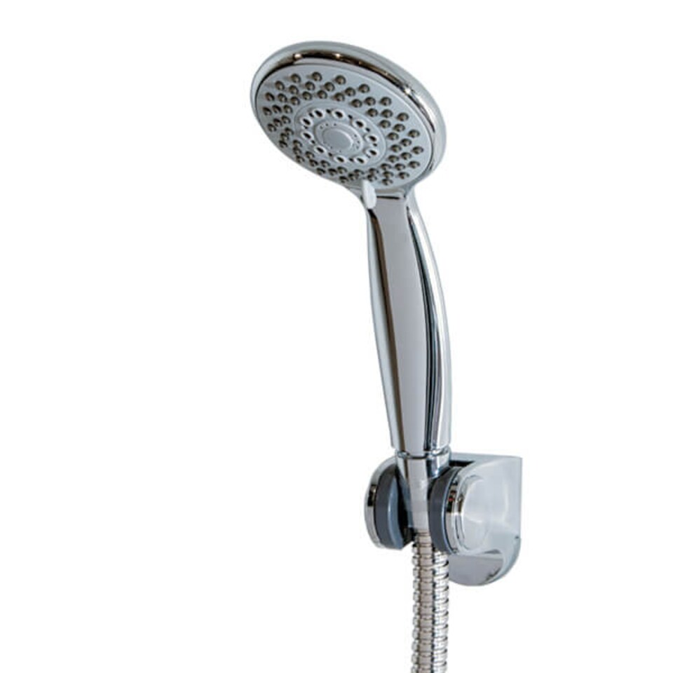 image 1 of Showerdrape Aquajet Chrome 3-Spray Pattern Shower Head | Silver | 1