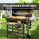 image 6 of Outsunny Charcoal BBQ Grill with Warming Rack Shelves Temperature Gauge