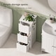 image 3 of Vonhaus Holbrook Bathroom Storage Drawers with 3 Drawers Freestanding