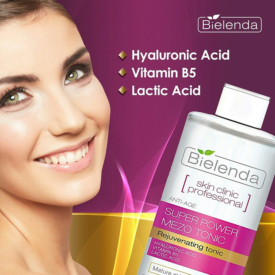 image 1 of Bielenda Skin Clinic Professional Anti Age Super Power Mezo Rejuvenating Tonic 200ml