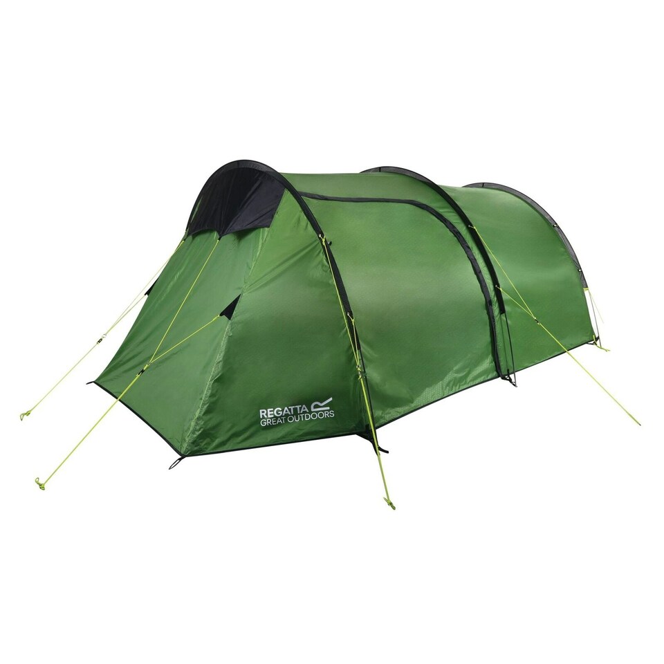 image 1 of Montegra 4-Man Backpacking Tent Green