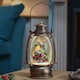 image 2 of 33cm Battery Operated Festive Robin Snow Swirling Christmas Lantern