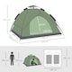 image 5 of Outsunny 2 Man Pop Up Tent Camping Festival Hiking Family Travel Shelter
