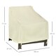 image 7 of Outsunny Furniture Cover Single Chair Protector 600D Oxford 68x87x44-77cm | White | Beige | 68L x 87W x 44-77H cm
