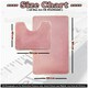 image 9 of VELVETIO Faux Fur Bath Mat Set Shaggy Super Soft Plush Anti Slip PVC Back White