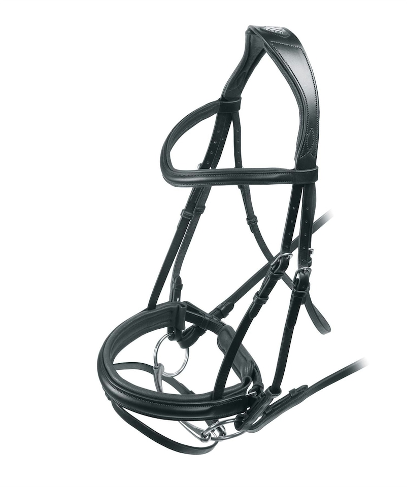 image 1 of Shires Velociti Dressage Bridle with Flash | Brown | Size: Full
Colour: H.Brown