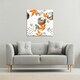 image 2 of Maple Leaves & Marbled Circles (Canvas Print) 101 x 101 x 4cm