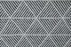 image 2 of Geo Diamond Collection Recycled Cotton Throw in Black (90" x 100") | Black | Black