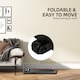 image 3 of HOMCOM Foldable Walking Treadmill with LED Display, Red