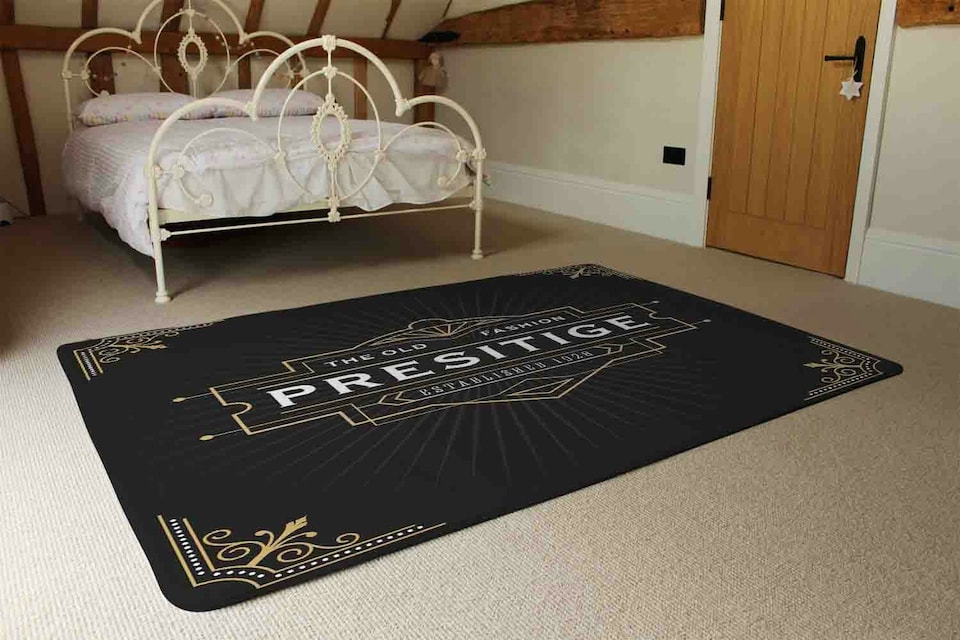 image 1 of Art Deco Old Fashioned Prestige (Rug) | Black | M