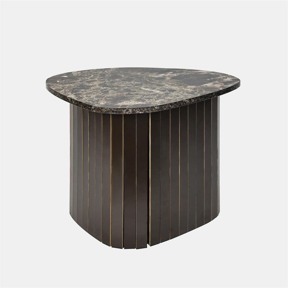 image 1 of OHS Madison Ribbed Side Table Corner Bedroom Living Room Office Bedside
