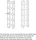 image 6 of Decorotika Alice 180 cm 5-tier Metal Frame  Corner Bookshelf  - 45 cm W x 19.6 cm D x 180 cm H