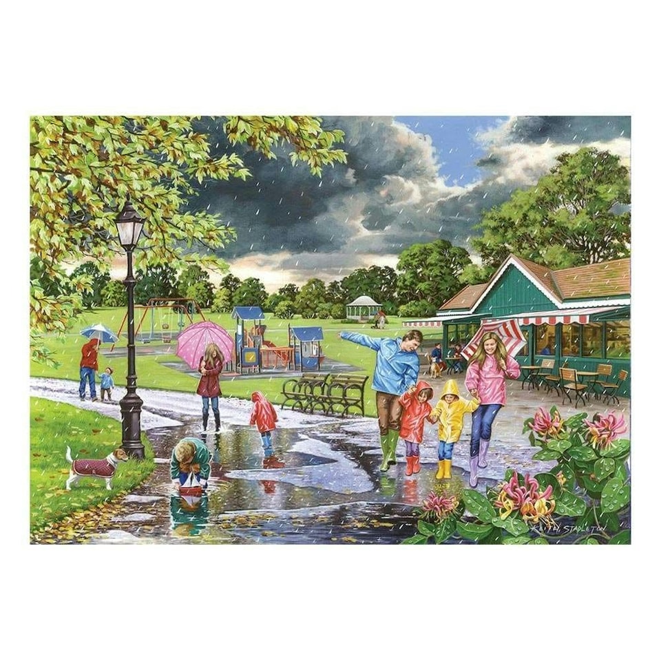 image 1 of Puddles 500 Piece Jigsaw Puzzle