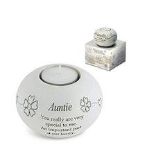Said with Sentiment Tealight Holder - Auntie | Multi