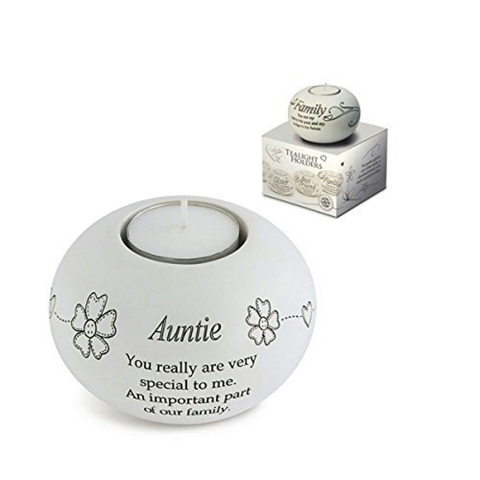 Said with Sentiment Tealight Holder - Auntie | Multi