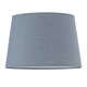 image 3 of First Choice Lighting Valentina Brushed Chrome Touch Lamp with Grey Cotton Shade Silver | Grey