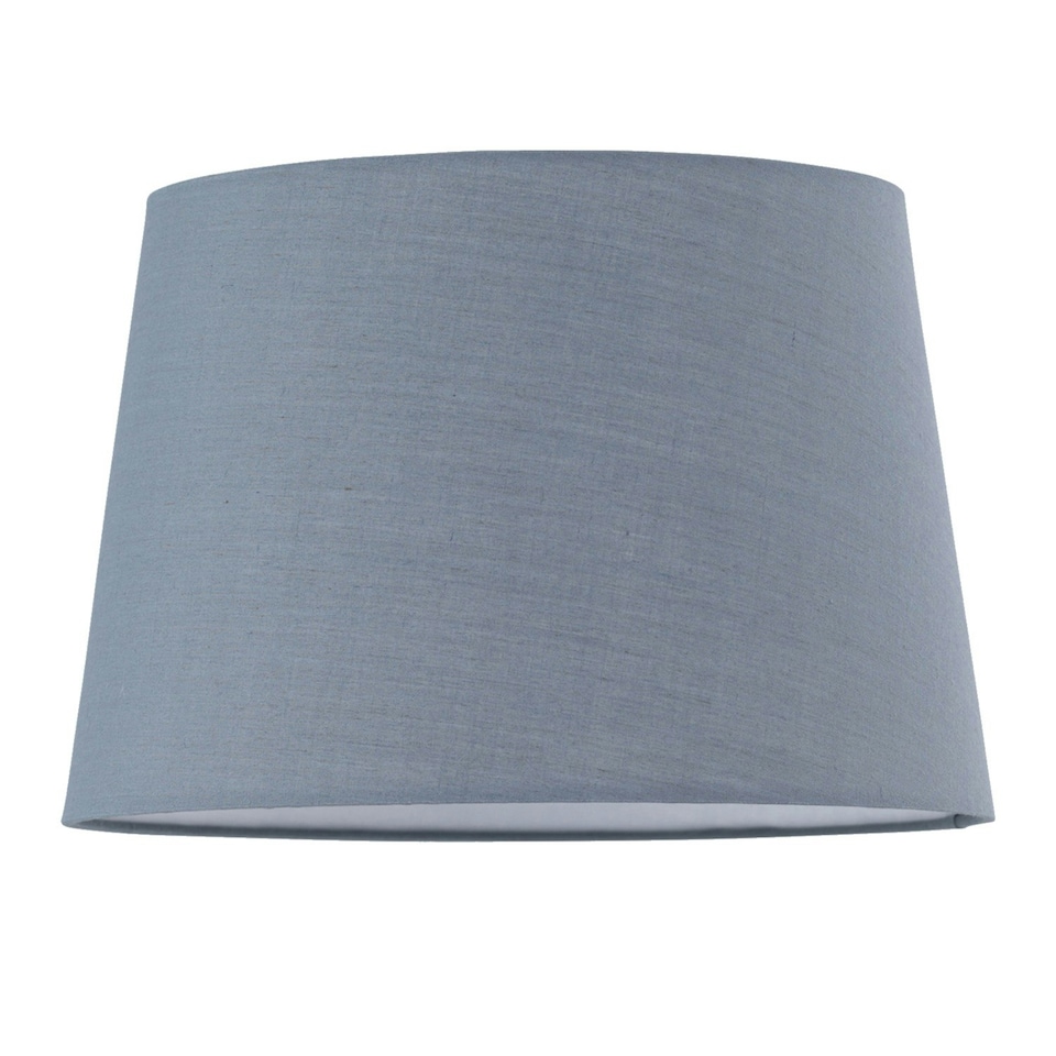 image 1 of First Choice Lighting Valentina Brushed Chrome Touch Lamp with Grey Cotton Shade Silver | Grey