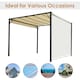 image 6 of Outsunny 3 X 3 Meters Pergola with Sliding Roof, Garden Gazebo with Adjustable Sun Shade Canopy and Steel Frame, Cream White