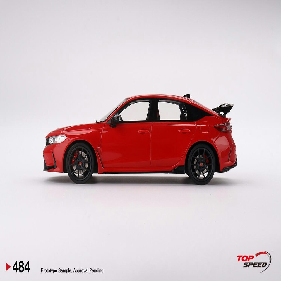 image 1 of Honda Civic Type R Rallye Red RHD 2023 1:18 Scale TSM TS0484
