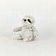 image 3 of Warmies Marshmallow Sloth Plush Mini Size, Fully Microwavable and Weighted Cuddly Toy for Anxiety, Chill in The Freezer or Heat in Microwave, Soft Toy Heat Pad