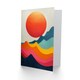 image 2 of Abstract Sea Waves Sunset Sun Oil Woman Her Birthday Card