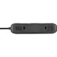 image 3 of Masterplug 4 Socket Extension Lead with 2m Cable, Wall-Fixing, Black