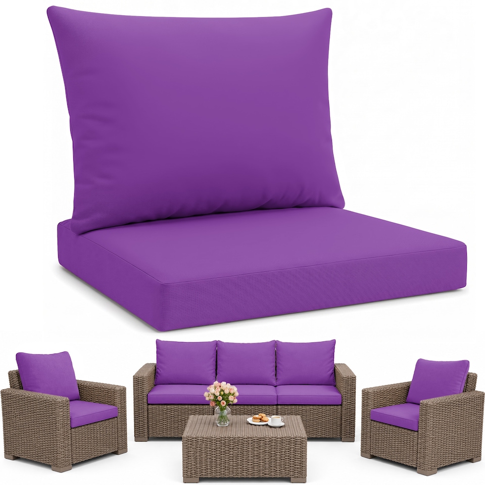 image 1 of Keter Allibert California Armchair Cushion Pad with Pillow