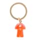 image 1 of Something Different Aura Mushroom Crystal Keyring - Orange - One Size