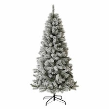 Scandinavian 7ft White Spruce Fir Artificial Christmas Tree | Green