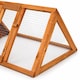 image 5 of Wooden Outdoor Triangle Rabbit Guinea Pig Pet Hutch Run Cage