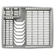 image 1 of Plastic Large Dish Rack Drainer Kitchen Sink Plate Cutlery Draining Drip Tray | Multi | Grey Small