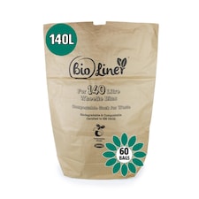 140L Paper Compostable Kerbside Caddy Liners - 60 Bags