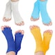 image 3 of Pair of Foot Alignment Socks Choice of Colour to Relieve Foot Pain, Blue