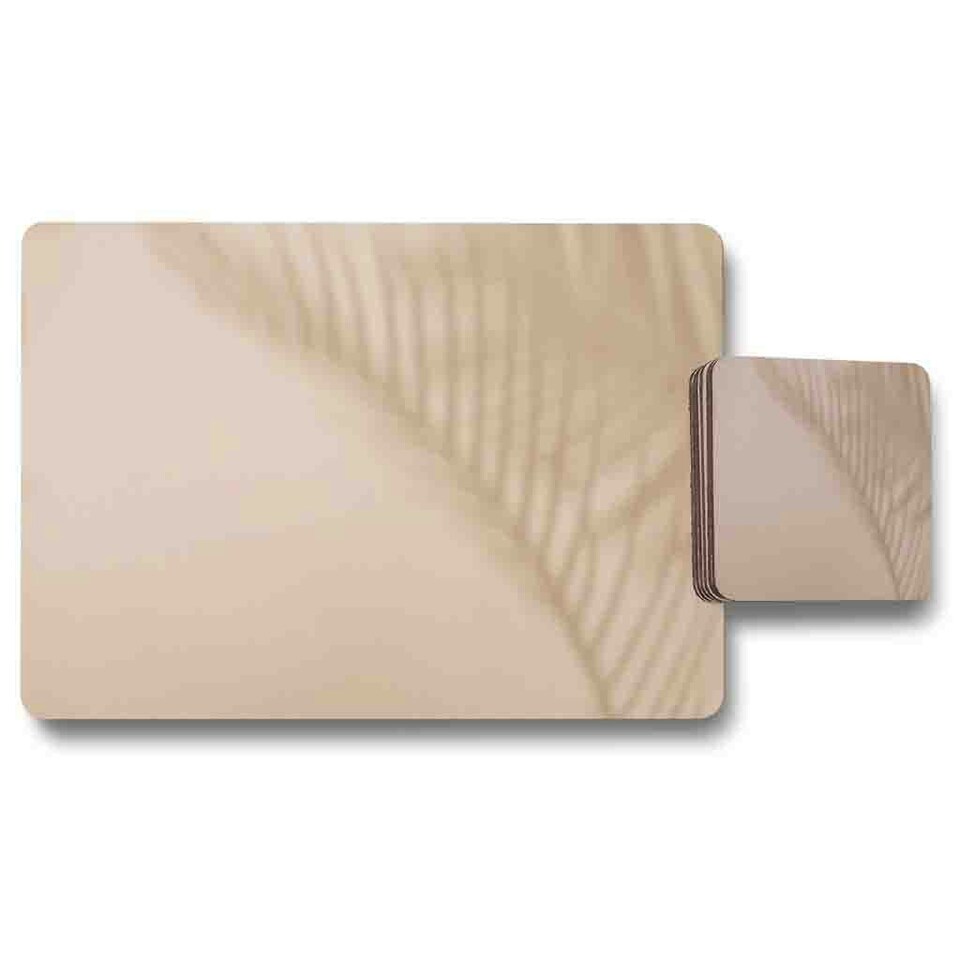 Leaf Shadow Placemat & Coaster Set