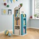 image 6 of Neo House Shaped 360° Rotating Kid's Children's Freestanding Bookshelf | Pink | Pink
