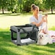 image 7 of PawHut Folding Pet Carrier Bag House W/ Cushion Storage, Grey 70x51x50cm