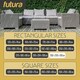 image 5 of Futura Rectangular 300x250x100cm Waterproof Garden Furniture Cover 600D | Black | Black | 300x250x100cm | 1