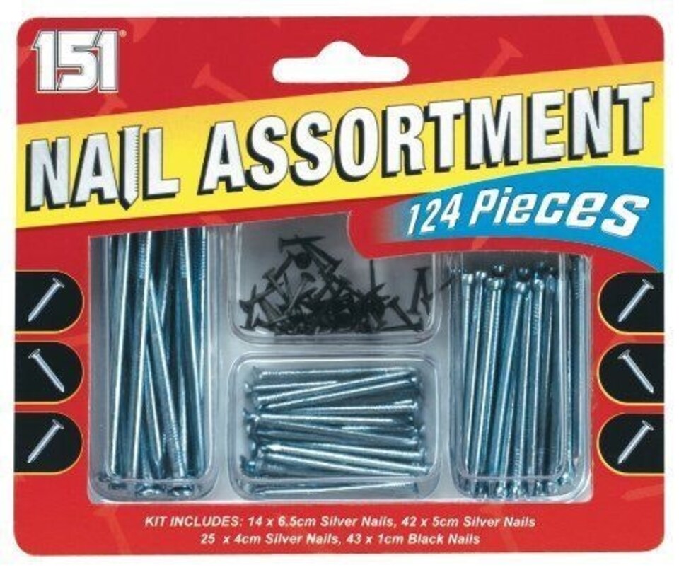 image 1 of Nail Assortment 124 piece
