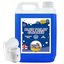 2 x 2.5L Powerful Blue Disinfectant For Portable Toilets & Motor Homes Concentrated Formula Breaks Down Waste