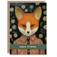 image 1 of Floral Shirt Cute Fox Him Her Birthday Card