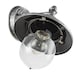image 5 of Classic Style Outdoor Wall Lamp Lantern in Brushed Black Silver with Clear Shade | Silver