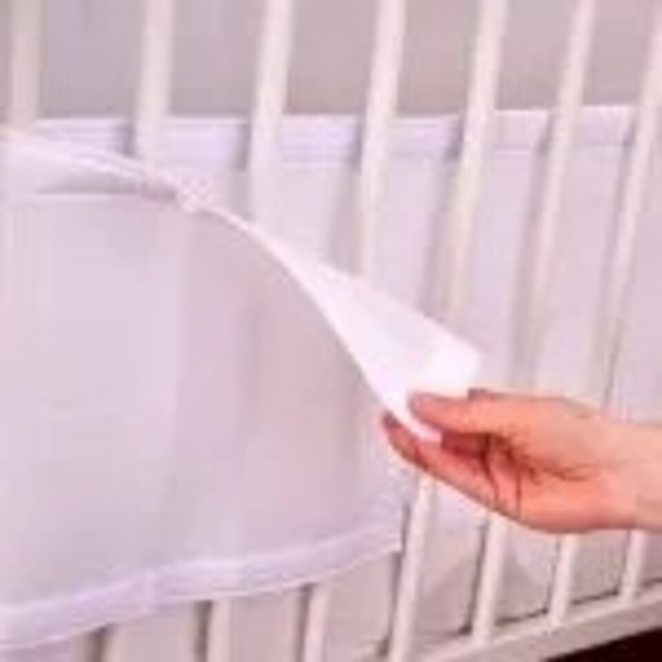 image 1 of Purflo Breathable Cot Bumper - Soft White