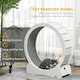 image 3 of PawHut Cat Exercise Wheel, 30 inch Running Treadmill with Brake, White