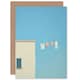 image 1 of Laundry Line Day Minimalist Soft Pastel Thank You Card